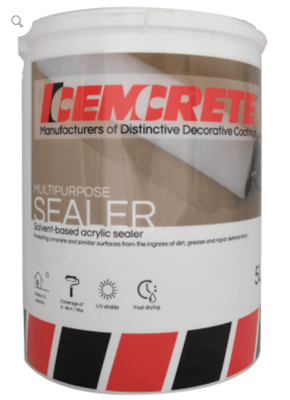Cemcrete Multipurpose Solvent-Based Sealer Gloss 5L
