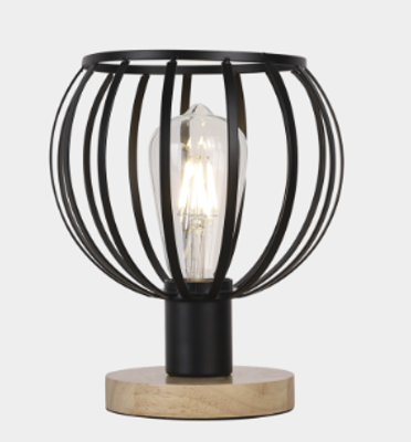 Table Lamp with Light Wood Base TL675