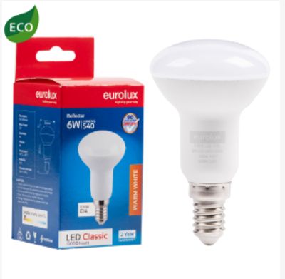 Eurolux Warm White E14 6W R50 LED Reflector