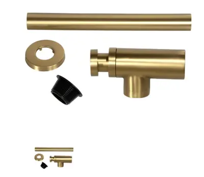 BluTide Round Bottle Trap Brushed Brass SA01070A