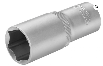 Tolsen Socket Deep 1/2" 19mm Crv