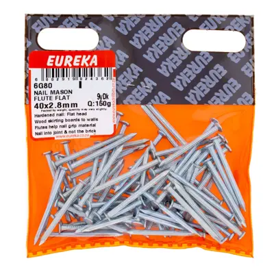 Eureka Nail Masonry Flute Flat 2.8 x 40mm (150g)