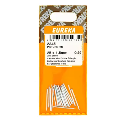 Eureka Picture Pin 25 x 1.5mm (20 Pack)